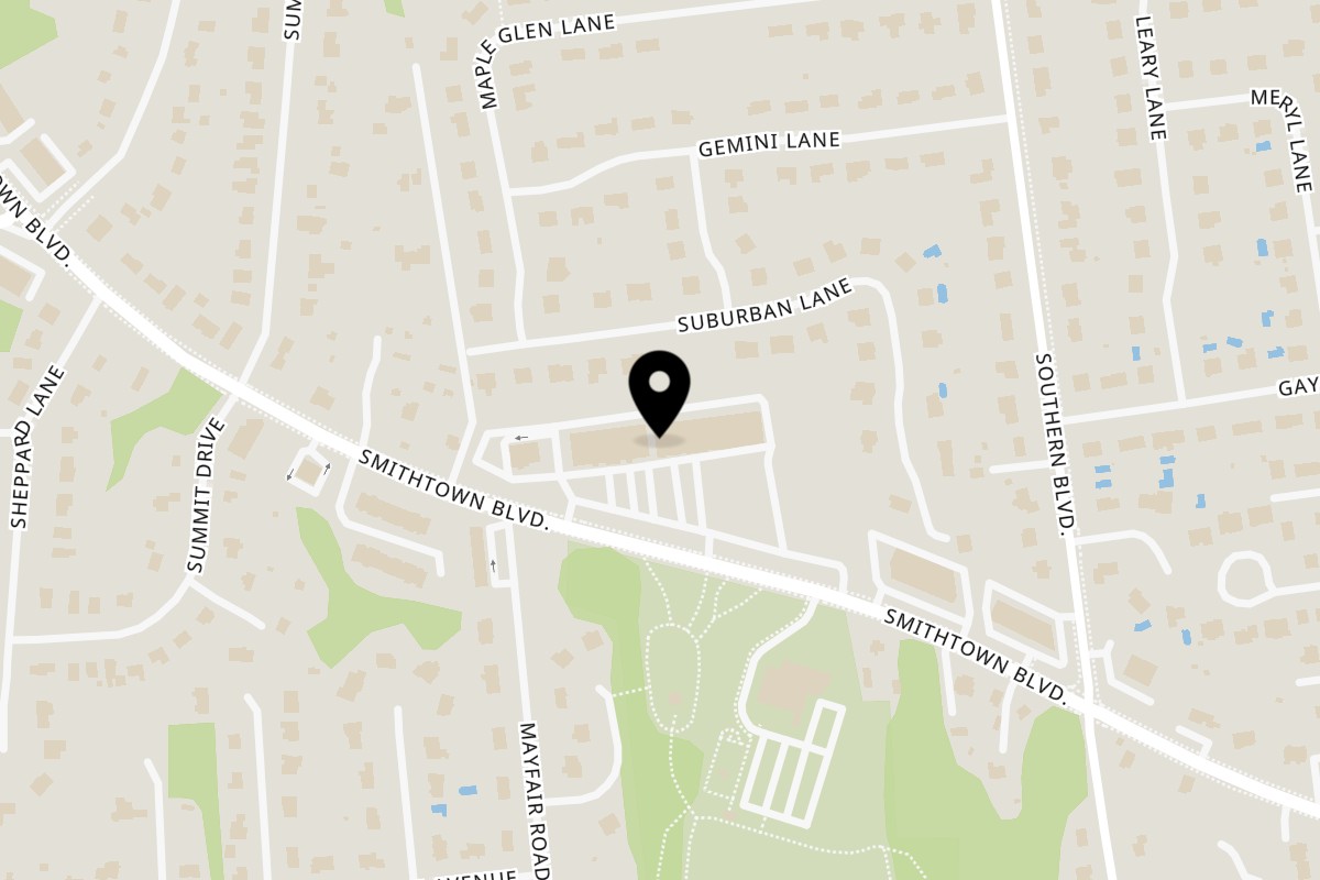 Map showing the location of Nesconset Pizza & Pasta on 127 Smithtown Blvd ste 3 in Nesconset